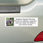 portret bumpersticker (Op auto)