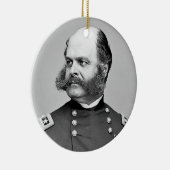 Portret Burgeroorlog Generaal Ambrose E. Burnside Keramisch Ornament (Rechts)