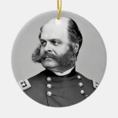 Portret Burgeroorlog Generaal Ambrose E. Burnside Keramisch Ornament (Voorkant)