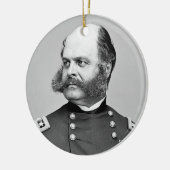 Portret Burgeroorlog Generaal Ambrose E. Burnside Keramisch Ornament (Links)