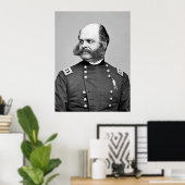 Portret Burgeroorlog Generaal Ambrose E. Burnside Poster (Thuiskantoor)