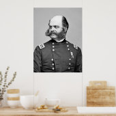 Portret Burgeroorlog Generaal Ambrose E. Burnside Poster (Keuken)