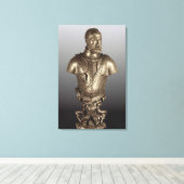 Portret bust canvas afdruk (Insitu (Houten vloer))