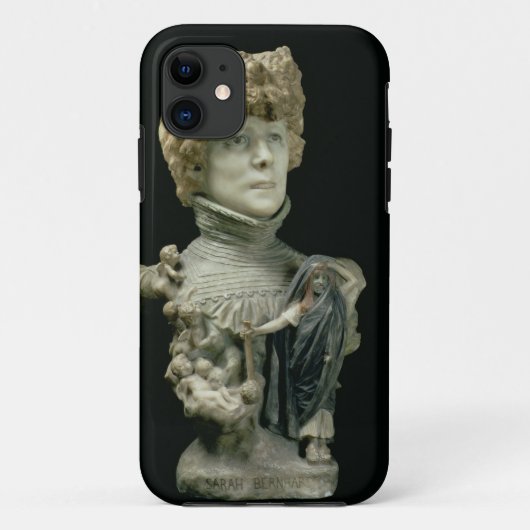 Portret Bust van Sarah Bernhardt (1844-1923) Frank Case-Mate iPhone Case (Achterkant)