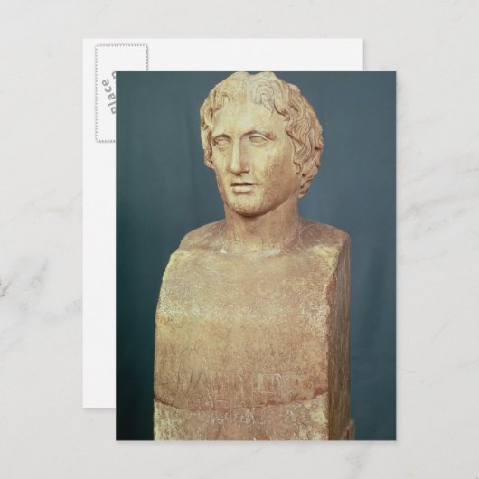 Portret buste van Alexander de Grote Briefkaart (Voorkant / Achterkant)