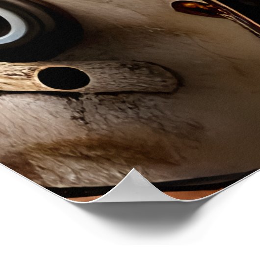 Portret Cyberpunk skeleton | AI Art Poster (Hoek)