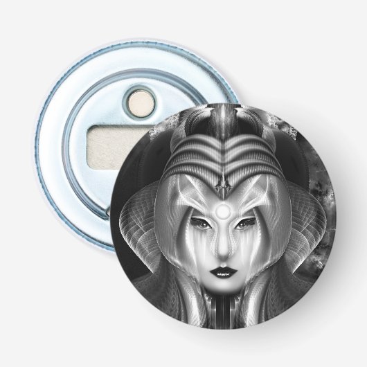 Portret Cyiria Midnight Bright Rnd Bottle Opener (Voorkant)