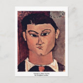 Portret de moise Kiesling van Modigliani Amedeo Briefkaart (Voorkant)