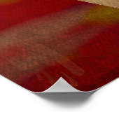 Portret Donald Trump Waterverf Poster (Hoek)