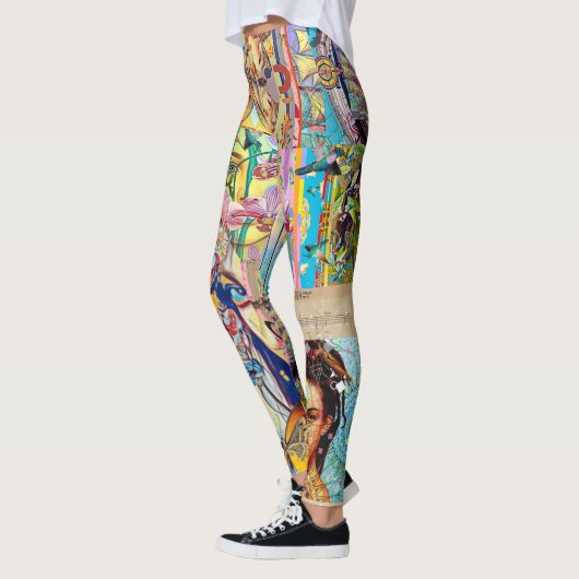 PORTRET EEN ONTWERPER COLLAGE LEGGINGS (Links)