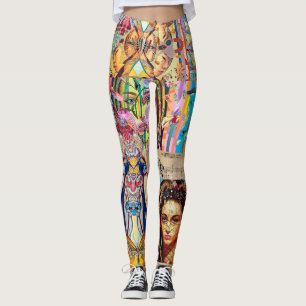 PORTRET EEN ONTWERPER COLLAGE LEGGINGS