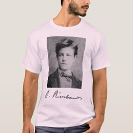 Portret en handtekening van Arthur Rimbaud T-shirt