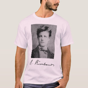 Portret en Handtekening van Arthur Rimbaud T-shirt