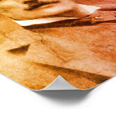 Portret en handtekening van Giacomo Puccini Poster (Hoek)