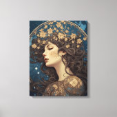 Portret fantasie vrouw stijl tarot canvas afdruk (Voorkant)