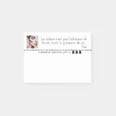 Portret féminin pixelisé apaisant post-it® notes (Voorkant)