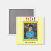 Portret Foto Verjaardag Template Magneet