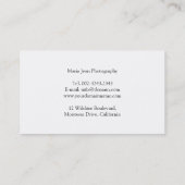 Portret Fotografe Visitekaartje (Achterkant)