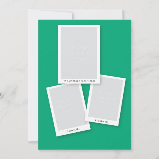 Portret foto's van Jollliest Bunch Holiday Traditi Kaart (Achterkant)