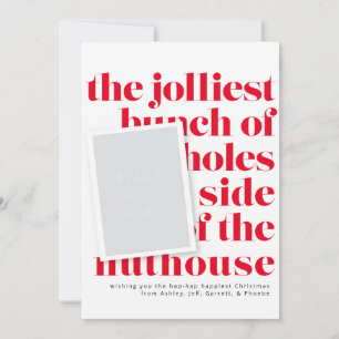 Portret foto's van Jollliest Bunch Holiday Traditi Kaart