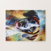 Portret Franse Pointer Hond Acryl Kunstprint Legpuzzel (Horizontaal)
