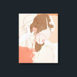 Portret geverfd contour Vrouw Canvas Afdruk<br><div class="desc">Geschilderde contourportretten I van June Erica Vess. | 142233 GG</div>