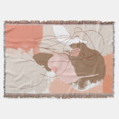 Portret geverfd contour Vrouw Deken (Voorkant)