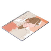 Portret geverfd contour Vrouw Notitieboek (Linkerzijde)