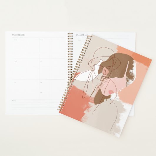 Portret geverfd contour Vrouw Planner (Display)