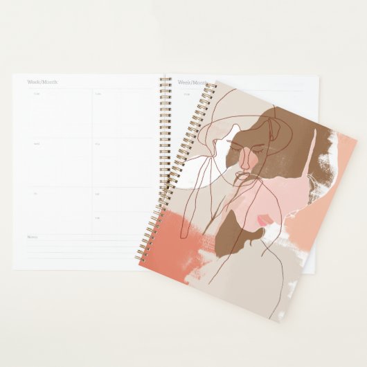 Portret geverfd contour Vrouw Planner (Display)