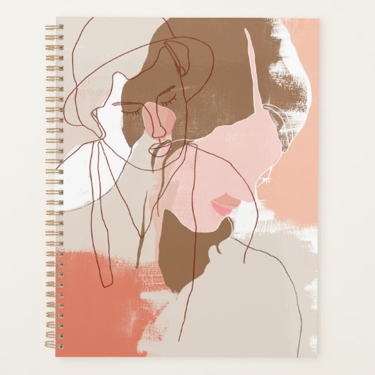 Portret geverfd contour Vrouw Planner (Voorkant)