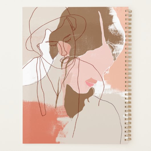 Portret geverfd contour Vrouw Planner (Achterkant)