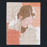 Portret geverfd contour Vrouw Puzzel<br><div class="desc">Geschilderde contourportretten I van June Erica Vess. | 142233 GG</div>
