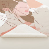 Portret geverfd contour Vrouw Sherpa Deken (3/4)