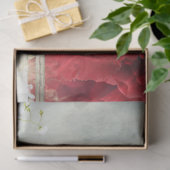 Portret Girl Sitting Bird and Floral Art Tissuepapier (Geschenk)