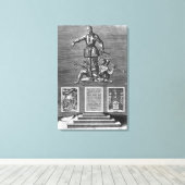 Portret Glorifying Ferdinand Alvarez van Toledo Canvas Afdruk (Insitu (Houten vloer))