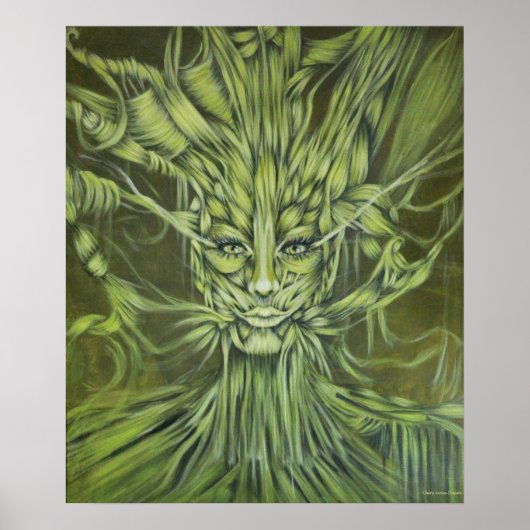 Portret Green Isma Poster (Voorkant)