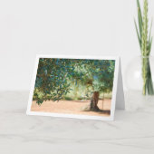 Portret groene olijven kaart (Voorkant)