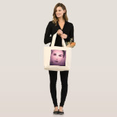 portret grote tote bag (Voorkant (model))