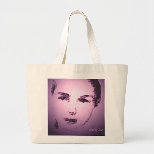 portret grote tote bag (Voorkant)