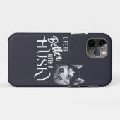 Portret Head Siberian Husky met blauwe ogen Case-Mate iPhone Case (Achterkant (horizontaal))
