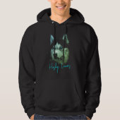 Portret Head Siberian Husky met blauwe ogen Hoodie (Voorkant)