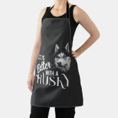 Portret Head Siberian Husky met blauwe ogen Schort (Insitu)