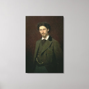 Portret Ilya Efimovich Repin, 1876 Canvas Afdruk