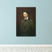 Portret Ilya Efimovich Repin, 1876 Canvas Afdruk (Insitu (Houten vloer))