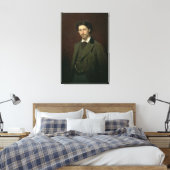 Portret Ilya Efimovich Repin, 1876 Canvas Afdruk (Insitu (Slaapkamer))