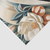 Portret in Art Deco - Perzik - Decoupage - Tissuepapier (Detail)