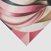 Portret in Art Deco - Roze - Decoupage - Tissuepapier (Detail)