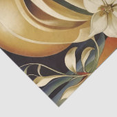 Portret in Art Deco - Sinaasappel - Decoupage - Tissuepapier (Detail)