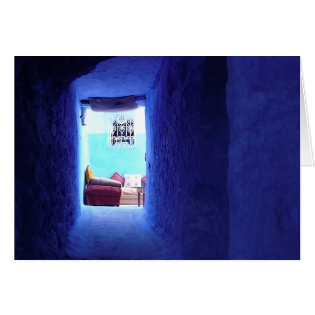 Portret in blauw (Voorkant Horizontaal)